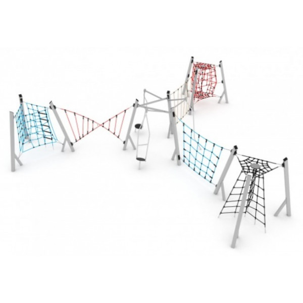 Parcours Apesanteur Maxi 1639 structures de grimpe aire de jeux pour enfant Ovalequip collectivités