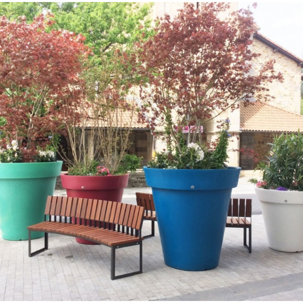 Pot rond fleurissement Ovalequip