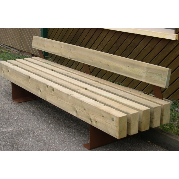 banc lattes verticales mobilier urbain bancs ovalequip