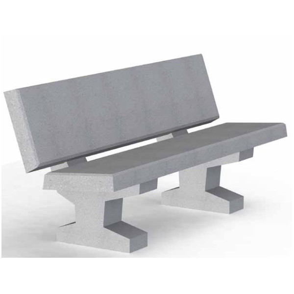Banc béton Denver mobilier urbain bancs proposé par ovalequip