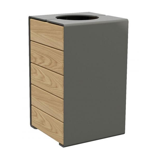 corbeille Kub mobilier urbain corbeilles ovalequip