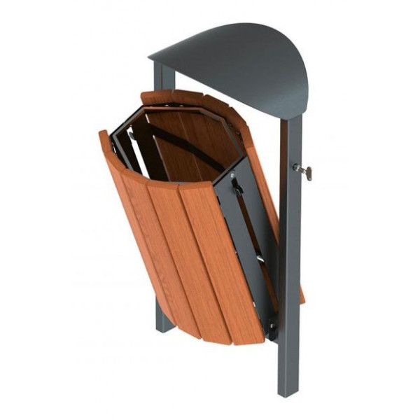 corbeille Silaos mobilier urbain corbeilles ovalequip