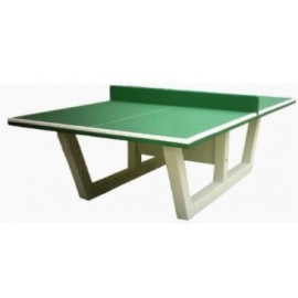 Table ping pong béton vert Table ping pong beton aire de jeux pour enfant mobilier Ovalequip