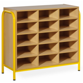 Armoire 15 cases vue principale armoire 15 cases mobilier scolaire Ovalequip