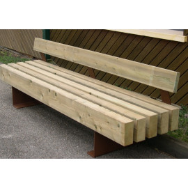 banc lattes verticales mobilier urbain bancs ovalequip