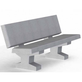 Banc béton Denver mobilier urbain bancs proposé par ovalequip