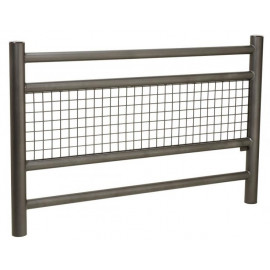 Embout inox Barrière linéa embout inox mobilier urbain barrières de ville ovalequip