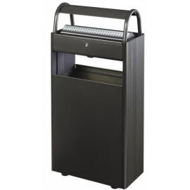 Finition gris anthracite cendrier 12 litres corbeilles 60 litres mobilier urbain cendriers et corbeilles ovalequip