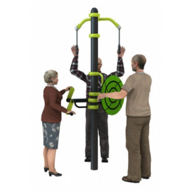 Vue principale combiné 2 seniors parcours motricité séniors Ovalequip
