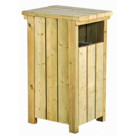Vue principale corbeille Alicante 80 litres mobilier urbain corbeilles ovalequip
