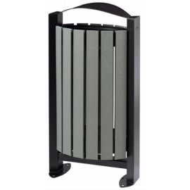 Version standard corbeille étik 60 litres mobilier urbain corbeilles ovalequip