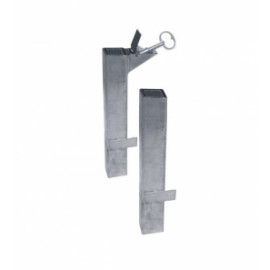 Kit pour barrières tube carré Kit amobivilité pour barrières mobilier urbain ovalequip