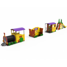 Le train complet aire de jeux pour enfant Ovalequip