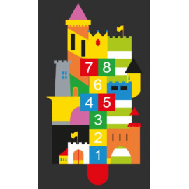 Marelle Chateau vue principale Marelle Chateau aire de jeux pour enfant Ovalequip