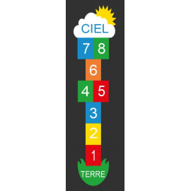 Marelle Nuage vue principale Marelle Nuage aire de jeux pour enfant Ovalequip
