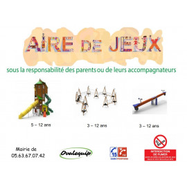 Panneau aire de jeux Ovalequip