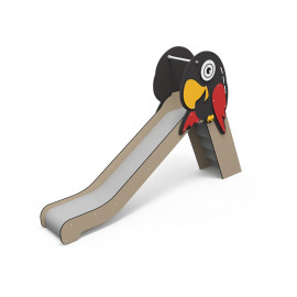 Toboggan perroquet aire de jeux pour enfant Ovalequip