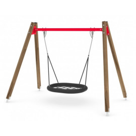 Portique nacelle bois 1423.1 aire de jeux pour enfant Ovalequip