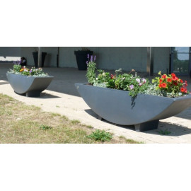 Vue 1 Jardinière Elipso fleurissement Ovalequip