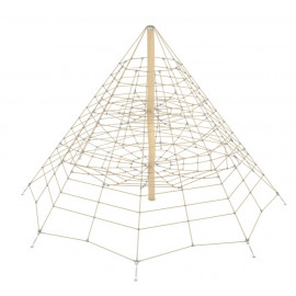 Pyramide 4.5 m robinier structures de grimpe Ovalequip Collectivités