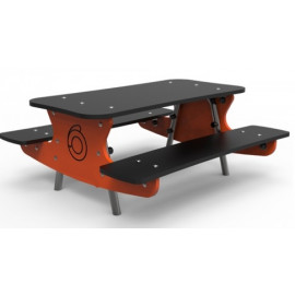 Table pique nique enfant aire de jeux pour enfant Ovalequip