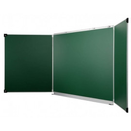 Tableau tryptique vert vue principale Tableau tryptique vert mobilier scolaire Ovalequip
