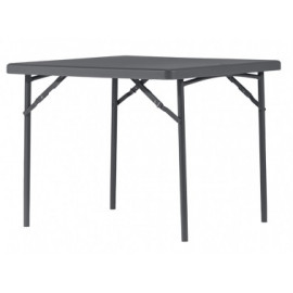 Vue en situation Table carrée grey matériels de festivités proposé par ovalequip