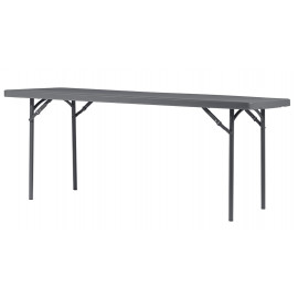Existe en longueur 0.90 m - 1.52 m - 1.83 m - 2 m - 2.40 m Tables rectangles poly'light grey matériels de festivités proposé par ovalequip