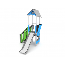 Tour toboggan aire de jeux pour enfant Ovalequip